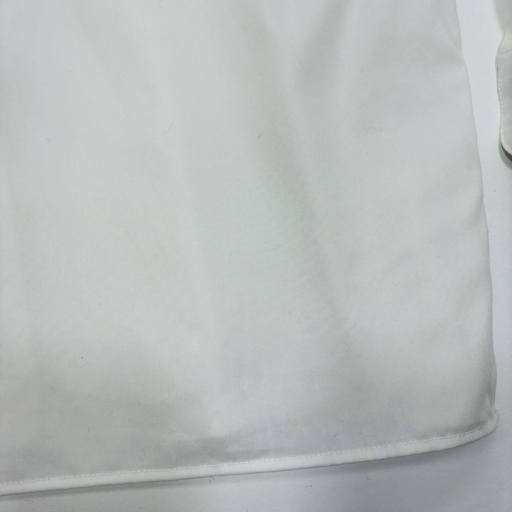 Foxcroft Wrinkle Free White Embroidered Button Shirt Women's Size 12 Classic Fit - Picture 3 of 15